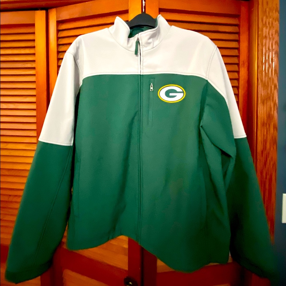 Green Bay Packers Mens XL Full Zip Heavyweight Jacket.
